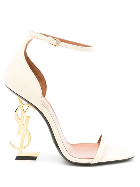 yves saint laurent heels white|how much do ysl heels cost.